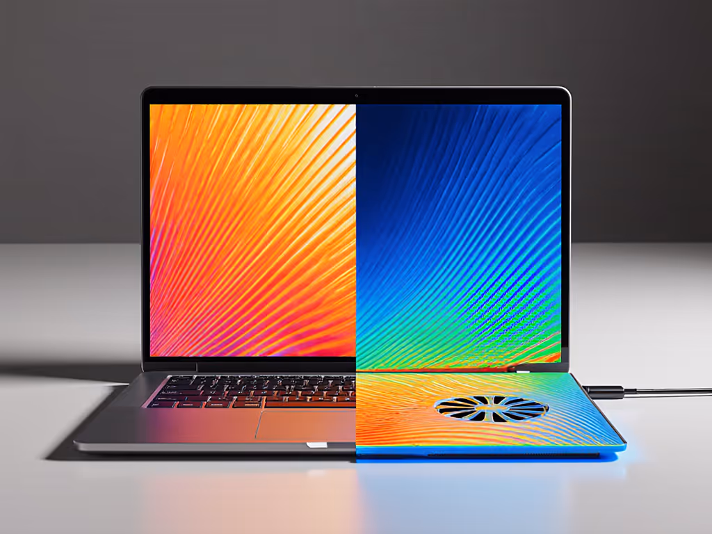 thermal_imaging_comparison_laptop_alone_vs_on_cooling_pad