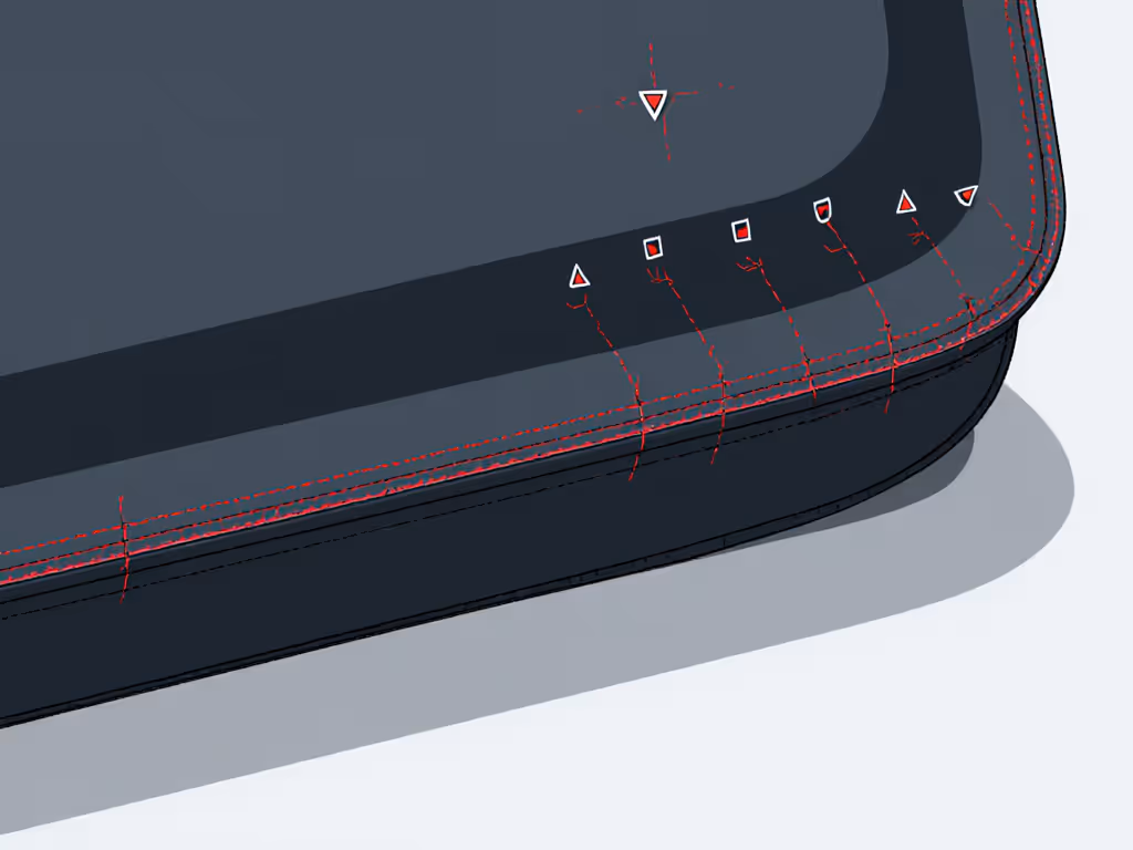 laptop bag stress test showing seam stress points