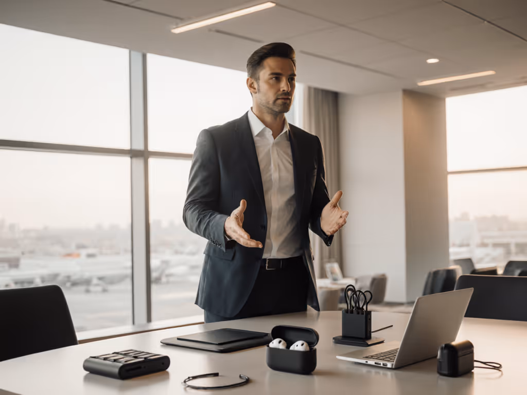 executive_presenting_confidently_with_minimalist_travel_setup