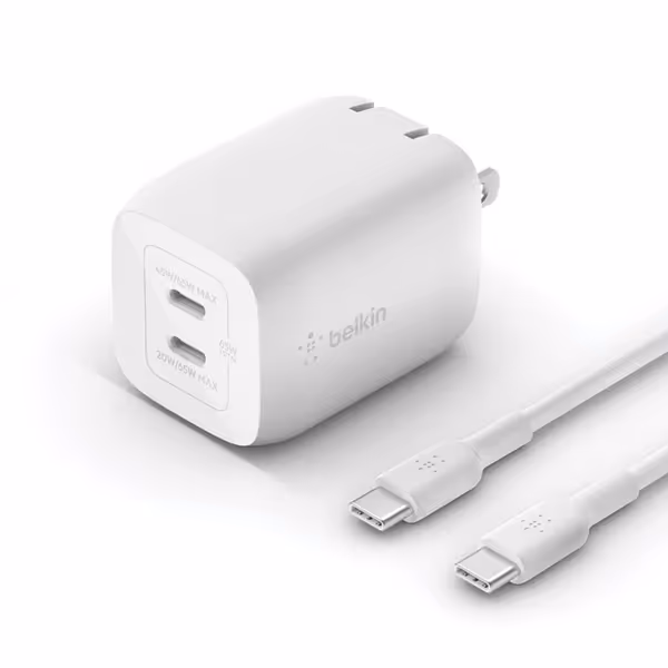 65W DUAL USB-C GAN CHARGER